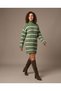 Turtleneck Striped Knitwear Dress & Tunic - 4