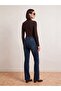 72353 Low Waist Lycra Flare Jean-A.Navy Blue - 2