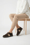 Eldam Women's Genuine Leather Sneaker Sports Shoes - Brown Suede - 8