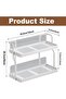 Spice Rack Organizer for Kitchen,2 Tier Wall Mount Seasoning Organizer Kitchen Spice Storage,Space S - 5
