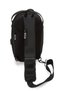 Black Biker Cross Shoulder and Waist Bag Hard Shell Design with Double Direction Strap - 5
