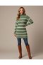 Turtleneck Striped Knitwear Dress & Tunic