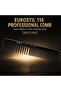 Eurostil Professional Finishing Comb 116, Fine & Medium Tooth Heat Resistant, Low Static, Rigid Material, Made in Spain, Cutting & Styling - 2