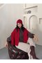 Women's Hand-Knitted Look Beanie & Shoulder Shawl Scarf Set - 4
