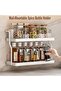 Spice Rack Organizer for Kitchen,2 Tier Wall Mount Seasoning Organizer Kitchen Spice Storage,Space S - 3