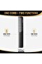 EUROstil Professional Wide & Fine Tooth Hair Comb Model 441 Dual Tooth Design, Heat Resistant, Low Static, Made in Spain, Salon & Barber Use - 6