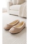 Women's Mink Sherpa Furry Bowknot Casual Ballerinas 1 cm Byndsharp01 - 6