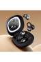 2-in-1 Dual Style Wireless Earbuds Set (2 Pairs Included: In-Ear & Clip-On Ear-Hook TWS) with Charging Case & Makeup Mirror LED Light, Bluetooth Stereo Headset, Black. - 2