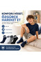 Boys' 8-Piece Cotton Striped Bootie Socks Breathable Flexible Daily Sports School Socks Comfortable and Durable - 3
