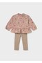 Baby Girl Printed Blouse and Leggings Set 2781