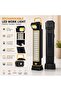 MB® Rechargeable Solar Emergency LED Work Light Foldable COB Flashlight Head, Detachable Base & Carr - 2