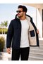 Men's Jacket Winter Coat Hooded Fur Inside Jacket Daily Coat Casual - 3