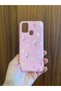 Samsung Galaxy M31/M21/M30S Daisy Flower Printed Velvet Inside Silicone Phone Case (Pink Case) - 4