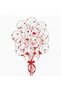 10 Pieces Transparent Red Confetti Balloon Set - Party - Birthday Decoration - Transparent Sequin Balloon - Bride