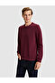 Burgundy Regular Fit Basic Sweatshirt 50334023-Vr014 - 3