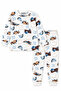Children's Pajama Set Long Sleeve Patterned Combed Cotton Pajama Set Boy's Sleepwear