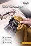 Kamille Microfiber Sensitive Surface Cleaning Cloth Large Size Shiny Furniture Cleaning Cloth 70X50 cm Yellow - 4