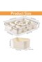 Divided Serving Tray with Lid and Handle, 8 Compartment Snackle Box Container, Travel Charcu - 2