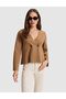 Camel Regular Fit Knitwear Cardigan 50331256-Vr015