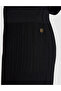 Black Slim Fit Knitwear Skirt 50331249-Vr046 - 6
