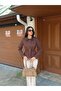 Women's Suede Fabric Leather Collar Waist-Tie New Season Jacket - 2