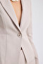 Crop Teknik Fabric Blazer Jacket - 4