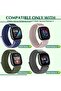 2Pack Nylon Bands Compatible with Fitbit Versa 4/Fitbit Versa 3/Fitbit Sense 2/Fitbit Sense Bands Ad - 4