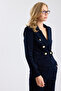 Crop Velvet Blazer Jacket - 2