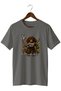 Men's Hunting Dog Duck Hunting Printed T-Shirt – Outdoor Hunting Themed Crew Neck Short Sleeve