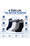 Boys' 8-Piece Cotton Striped Bootie Socks Breathable Flexible Daily Sports School Socks Comfortable and Durable - 2