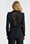 Lace Detailed Cady Blazer Jacket - 5