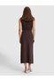 Brown A-Line Knitwear Skirt 50331304-Vr029 - 6
