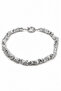 Shiny Silver Color Hematite Natural Stone Women's Necklace 45 cm 8X12 mm - 2