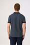 Regular Fit Navy Blue Buttonless Polo Collar T-Shirt - 4