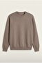 Men's Brown 6207 0 Collar 30/3 Slk Sweatshirt - 4
