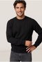 Men's Black 6207 0 Collar 30/3 Slk Sweatshirt