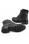 Riva Black Genuine Leather Women's Boots - 5