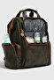 Premium Leather Mother Baby Care Bag Green - 5