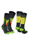 Courchevel Merino Wool Lightweight Kids Ski Socks 2-Pack - 3