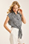 Sleeveless Shirt with Elastic Back - 2