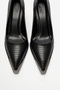 Carlotta Black Striped Women's Heeled Shoes - 4