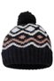Women's Pompom Folded Patterned Knitted Winter Beanie - 4