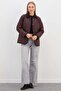 Waterway Patterned Velvet Detailed Quilted Coat - 6