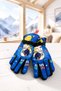 Blue Color Children's Snow Gloves - 2
