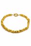 Gold Color Hematite Natural Stone Women's Necklace 45 cm 8X12 mm - 3