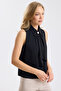 Ruffled Stone Buttoned Georgette Shirt - 3