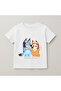 Bluey and Bingo Side by Side Printed Kids' T-Shirt 100% Cotton White