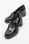 Venüs Genuine Leather Thick Heeled Shoes - 3