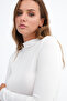 High Collar Basic Blouse B1094 - 3
