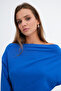 Kayık Neckline Crop Sweatshirt S06044 - 3